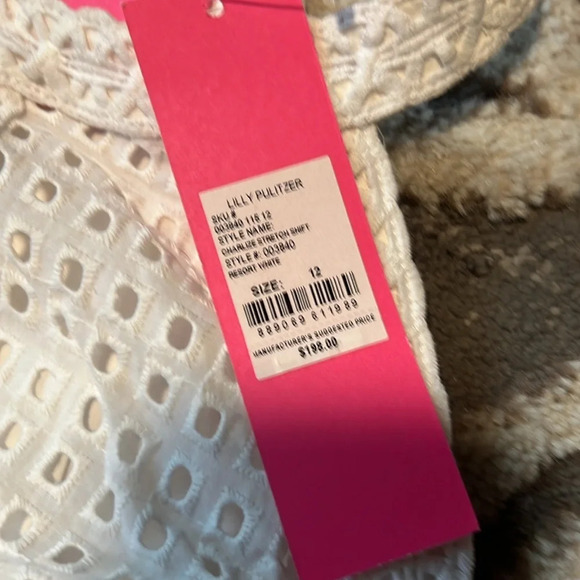 Lily Pulitzer shift dress NWT. Style name is charlize stretch shift.  White - Picture 3 of 7